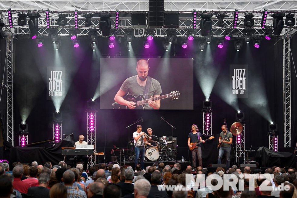 Thomas Siffling bei den 25. JazzOpen in Stuttgart im Alten Schloss am 14.07.2018