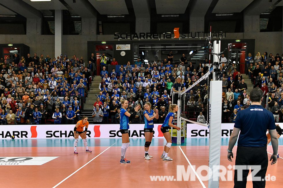 MTV Allianz Stuttgart vs. RR Vilsbiburg: Bundesliga Volleyball-Spiel am 20.01.2019 in der Scharr-Arena in Stuttgart