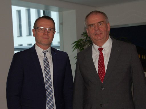 Ralf Stegmann (xmedia) und Thomas Hinderberger (Volksbank)