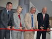 Feierliche Eröffnung des WTZ-Turms; V.l.n.r.: Robert an der Brügge, Magdalena Häberle, Michel-Eric Dufeil, Harry Mergel